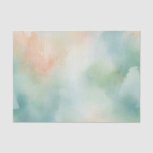 Delicate Watercolor Background with Pastel Wash Tissue Paper