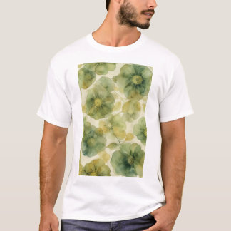 Delicate Watercolor Floral Design T-Shirt