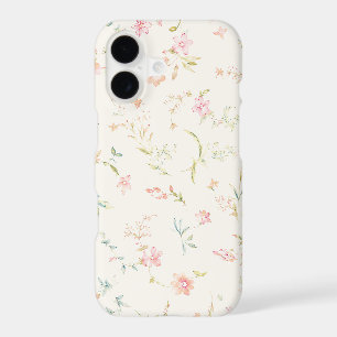 Delicate Watercolor Floral Pattern Pink Blossom