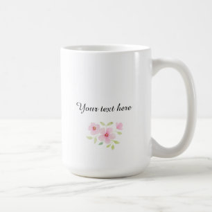 Delicate Watercolor Wildflowers Coffee Mug