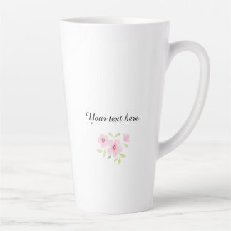 Delicate Watercolor Wildflowers Latte Mug