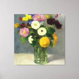 Delicate Watercolour Bouquet Art Canvas Print