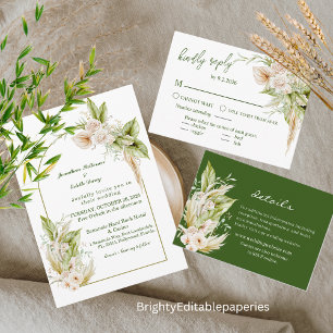Delicate Wedding Invitation template