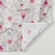 Delicate white and pink floral