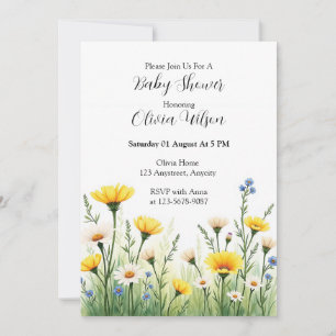 Delicate Wildflower Meadow Invitation