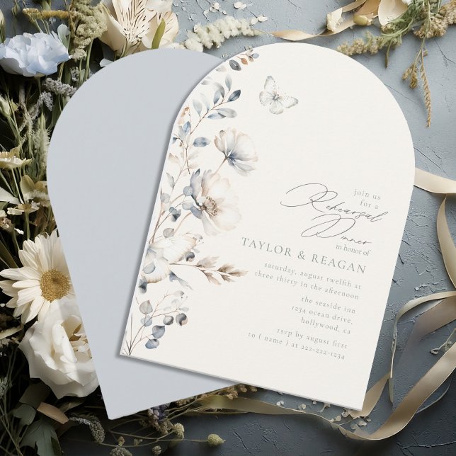 Delicate Wildflower Rehearsal Dinner ID1102 Invitation (Creator Uploaded)