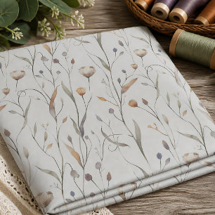 Delicate Wildflowers Fabric