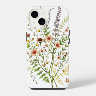 delicate wildflowers iPhone 14 case