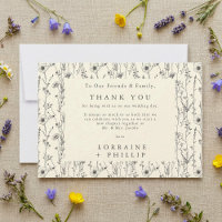 Delicate wildflowers seamless pattern wedding