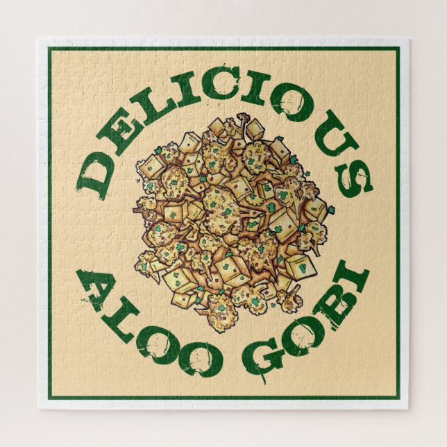 Delicious Aloo Gobi Indian Food Cauliflower Curry Jigsaw Puzzle (Vertical)