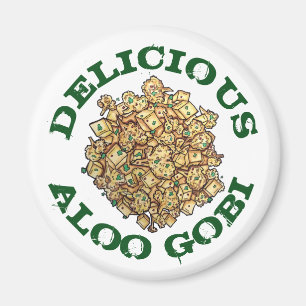 Delicious Aloo Gobi Indian Food Cauliflower Curry Magnet