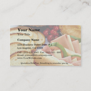 Delicious Bread, sandwiches, pie and cookies Business Card
