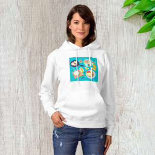 Delicious Breakfast Pancakes Eggs Coffee  Hoodie