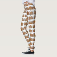 Delicious Carrot Cake Slice Dessert Foodie Legging