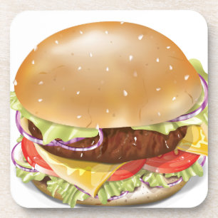 Delicious Cheeseburger Coaster