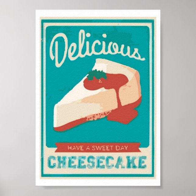 Delicious Cheesecake Poster (Front)
