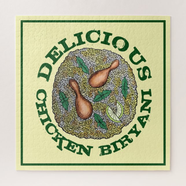 Delicious Chicken Biryani Indian Food Cuisine Jigsaw Puzzle (Vertical)