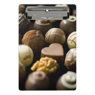 Delicious chocolate pralines mini clipboard
