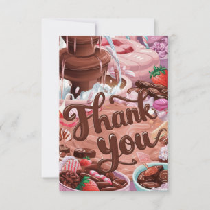 Delicious Chocolate thank you card