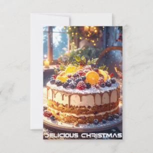 DELICIOUS CHRISTMAS - modern style -  Card