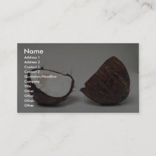 Delicious Coconut halves Business Card