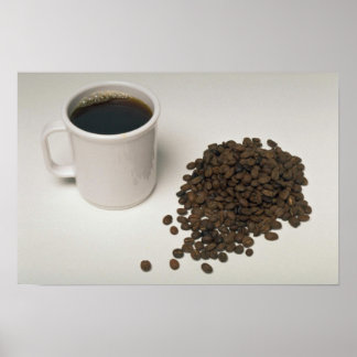 Delicious Coffee and beans Poster