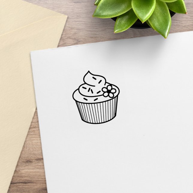 Delicious Cupcake Loyalty Get One Free Rubber Stamp (Creator Uploaded)