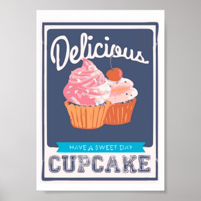 Delicious Cupcake Poster (Front)