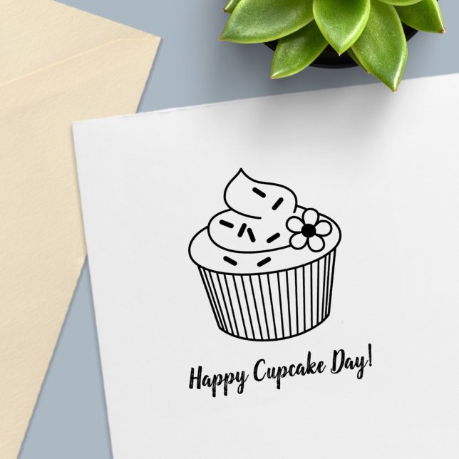 Delicious Cupcake with Frosting Self-inking Stamp (Creator Uploaded)