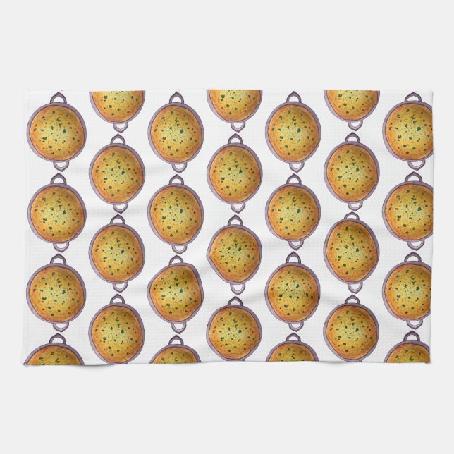 Delicious Daal Vegetarian Indian Red Lentil Dal Tea Towel (Horizontal)