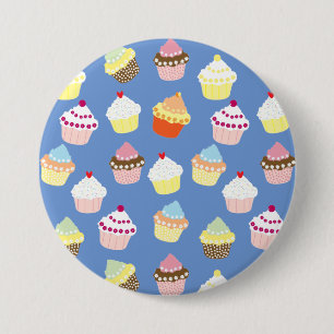 Delicious Decorated Birthday Cupcakes 7.5 Cm Round Badge