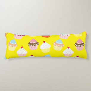 Delicious Decorated Birthday Cupcakes Body Pillow