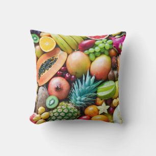 Delicious Display of Fruits Cushion