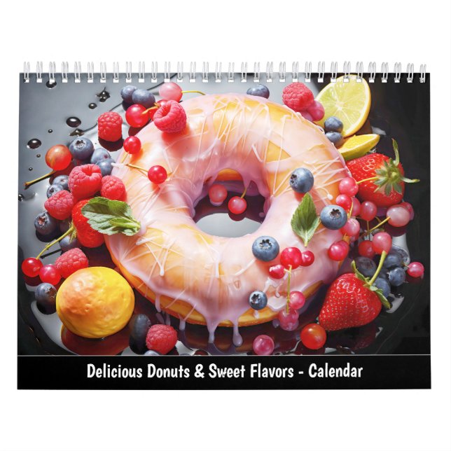 Delicious Doughnuts & Sweet Flavours Calendar (Cover)