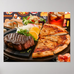 Delicious Food and Drinks Poster