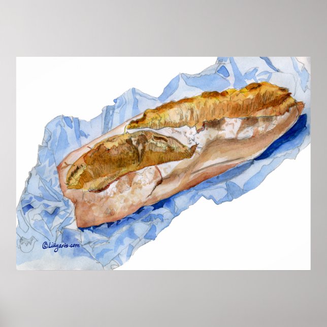 Delicious! French Bread Loaf Poster Print (Front)