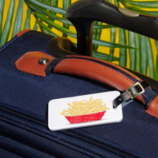 Delicious French Fries Retro Fast Food  Luggage Tag (Creator Uploaded)