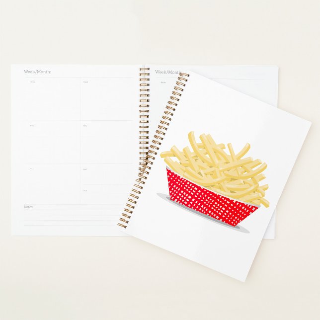 Delicious French Fries Retro Fast Food  Planner (Creator Uploaded)