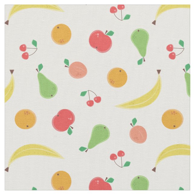 Delicious Fruits Seamless Pattern Fabric (Close Up)