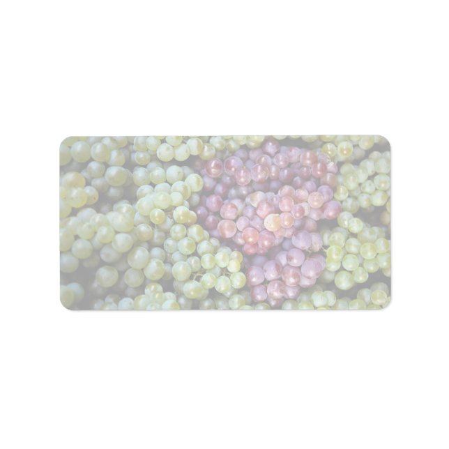 Delicious grapes fruit label (Front)