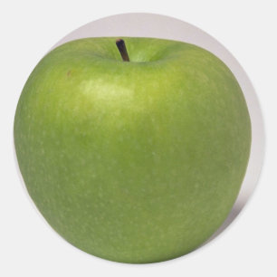 Delicious Green apple Classic Round Sticker
