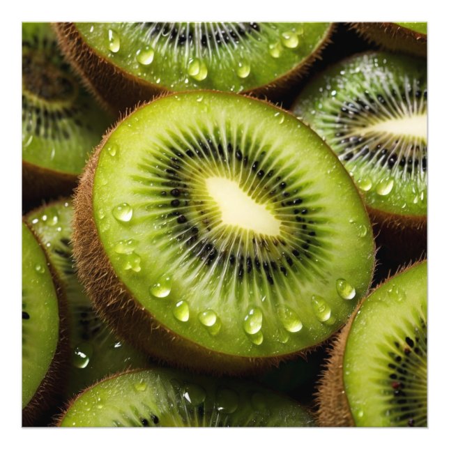 Delicious Green Kiwis  Photo Print (Front)