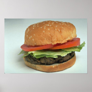 Delicious Hamburger Poster
