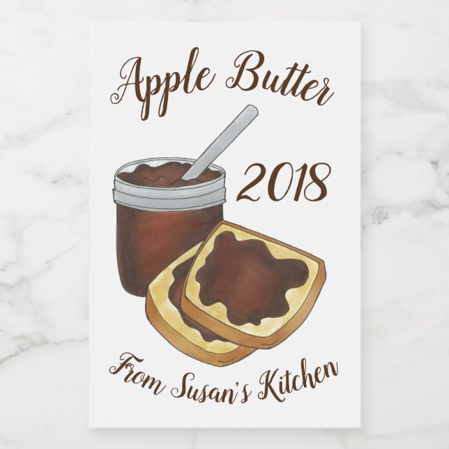 Delicious Homemade Apple Butter Pennsylvania Dutch Food Label (Single Label)