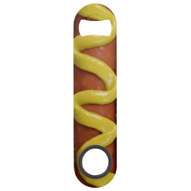 delicious hot dog with mustard photograph (Front)