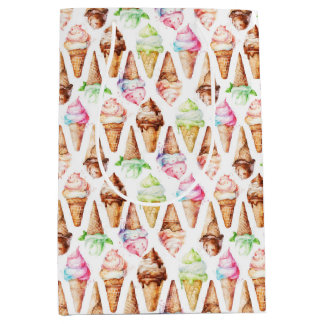 Delicious Ice Cream Cones Medium Gift Bag