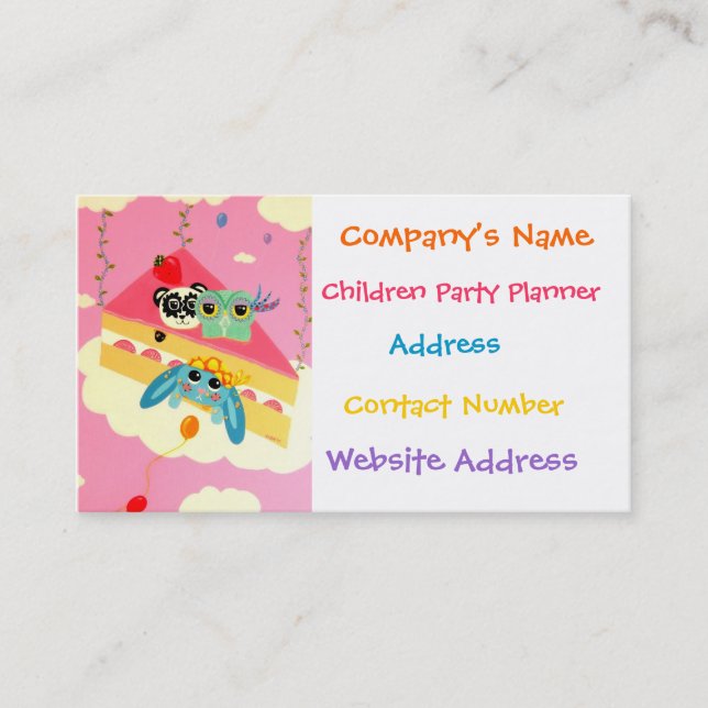 Delicious Imagination Party Business Card (Front)