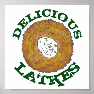 Delicious Latkes Jewish Cuisine Food Kitchen Decor