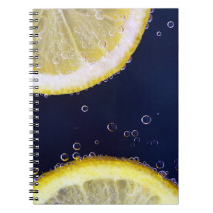 Delicious Lemon Slices in Water Spiral Notebook