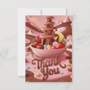 Delicious Magic Chocolate thank you card